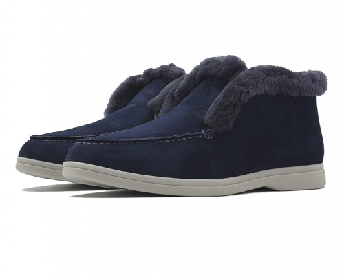 Замшевые ботинки Open Winter Walk темно-синие
