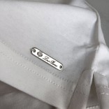 Белое мужское поло Loro Piana embroidered logo