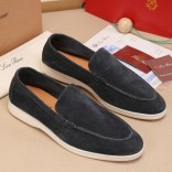 Мужские замшевые лоферы Loro Piana Summer Walk