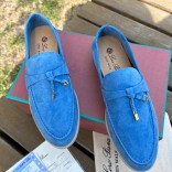 Женские замшевые лоферы Loro Piana Open Walk