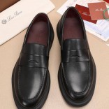 Кожаные лоферы Loro Piana Travis - Black