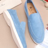 Мужские замшевые лоферы Loro Piana Summer Walk