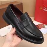 Кожаные лоферы Loro Piana Travis - Black