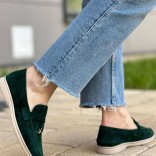 Женские замшевые лоферы Loro Piana Open Walk