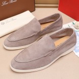 Мужские замшевые лоферы Loro Piana Summer Walk