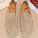 Мужские замшевые лоферы Loro Piana Summer Walk