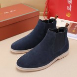 Замшевые ботинки с мехом Loro Piana