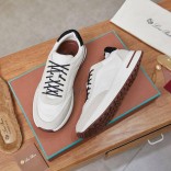 Замшевые кроссовки Loro Piana Week End Walk - White