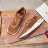 Замшевые кроссовки Loro Piana Week End Walk - Brown Замшевые кроссовки Loro Piana Week End Walk - Brown