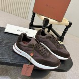 Мужские кроссовки Loro Piana Week End Walk - Brown