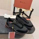 Мужские кроссовки Loro Piana Week End Walk - Black