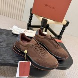 Мужские кроссовки Loro Piana Week End Walk - Brown