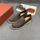 Мужские замшевые лоферы Loro Piana