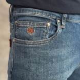 Мужские джинсы светло-синего цвета Loro Piana regular fit