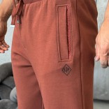 Мужские спортивные штаны Loro Piana monogram - Brown