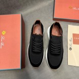 Мужские кроссовки Loro Piana knitted - Navy