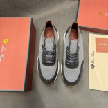 Мужские кроссовки Loro Piana knitted - Grey