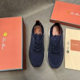 Мужские кроссовки Loro Piana knitted - Navy