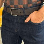 Джинсы тёмно-синего цвета Loro Piana regular fit