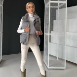 Женская серая жилетка Loro Piana premium