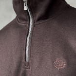 Утеплённая кофта Loro Piana zip-neck - Brown