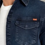 Джинсовая рубашка Loro Piana тёмно-синего цвета