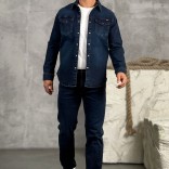 Мужские джинсы Loro Piana тёмно-синего цвета