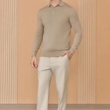 Поло с длинным рукавом Loro Piana Premium - Flower Aprecot