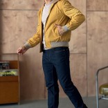 Мужская ветровка Loro Piana бежевого цвета