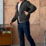 Мужская ветровка Loro Piana зелёного цвета