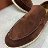 Мужские замшевые лоферы Loro Piana