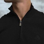 Мужская кофта Loro Piana zip neck - Black