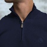 Мужская кофта Loro Piana zip neck - Navy