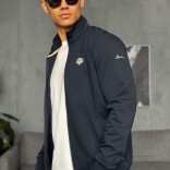 Кофта на молнии Loro Piana logo-embroidered - Navy Кофта на молнии Loro Piana logo-embroidered - Navy