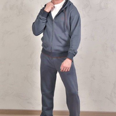 Спортивный костюм Loro Piana Premium signature logo - Denim Blue