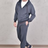 Спортивный костюм Loro Piana Premium signature logo - Denim Blue