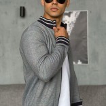 Кофта на молнии Loro Piana logo-embroidered - Blue / Grey