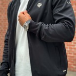 Кофта на молнии Loro Piana logo-embroidered - Black