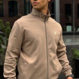 Кофта на молнии Loro Piana logo-embroidered - Beige