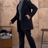 Мужское пальто чёрного цвета Loro Piana