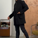 Мужское пальто чёрного цвета Loro Piana