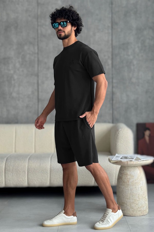 Мужской чёрный костюм Loro Piana