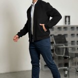 Мужской бомбер Loro Piana чёрного цвета