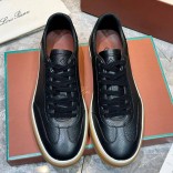 Мужские кожаные кроссовки Loro Piana Tennis Walk