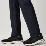 Замшевые кроссовки Loro Piana Week End Walk - Black