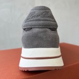 Замшевые кроссовки Loro Piana Week End Walk - Grey Замшевые кроссовки Loro Piana Week End Walk - Grey
