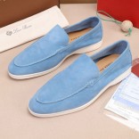 Мужские замшевые лоферы Loro Piana Summer Walk