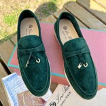 Женские замшевые лоферы Loro Piana Open Walk