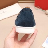 Мужские замшевые лоферы Loro Piana Summer Walk