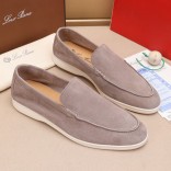 Мужские замшевые лоферы Loro Piana Summer Walk